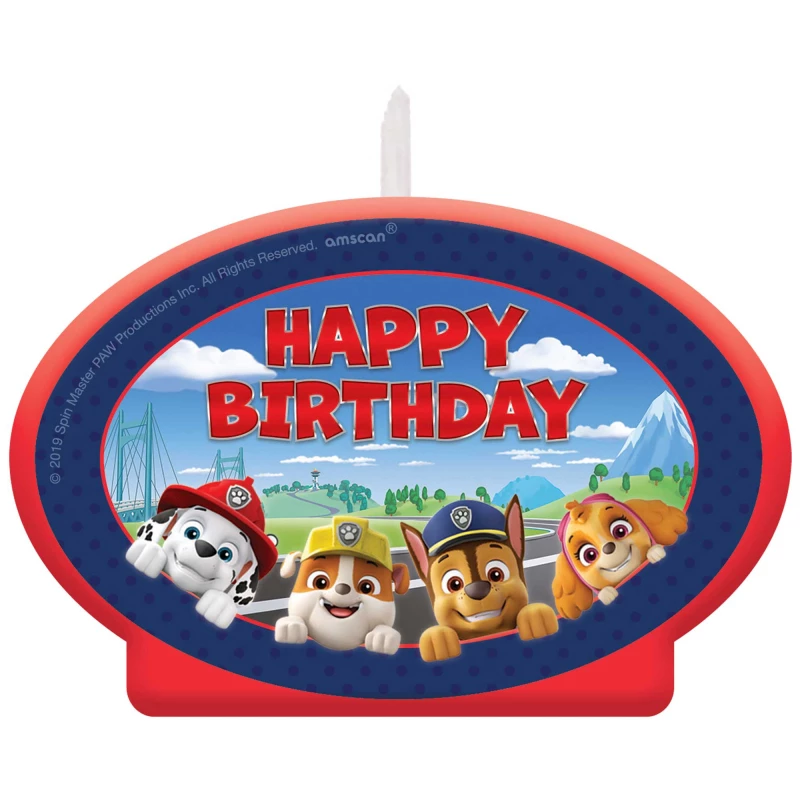 Paw Patrol Adventures Birthday Candle 3 Paw Patrol Adventures Birthday Candle