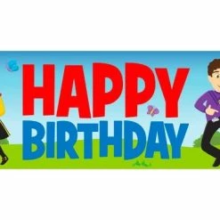 The Wiggles Plastic Party Banner - 150cm X 30cm