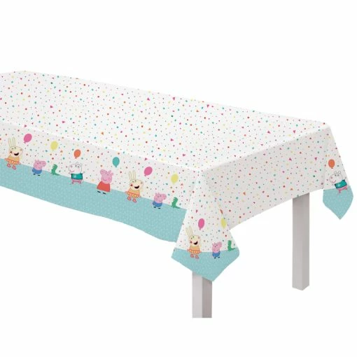 Peppa Pig Confetti Party Paper Table Cover - 2.4m X 1.3m -Plush & Soft Toys Sales BA 8836122