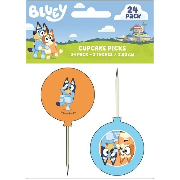 Bluey Cupcake Picks 4 Bluey Cupcake Picks - Image 2
