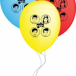 The Wiggles 30cm Latex Balloons Red Yellow Blue 6 Pack