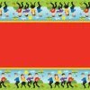 The Wiggles Party Table Cover Plastic 1.8m X 1.3m -Plush & Soft Toys Sales BA000009