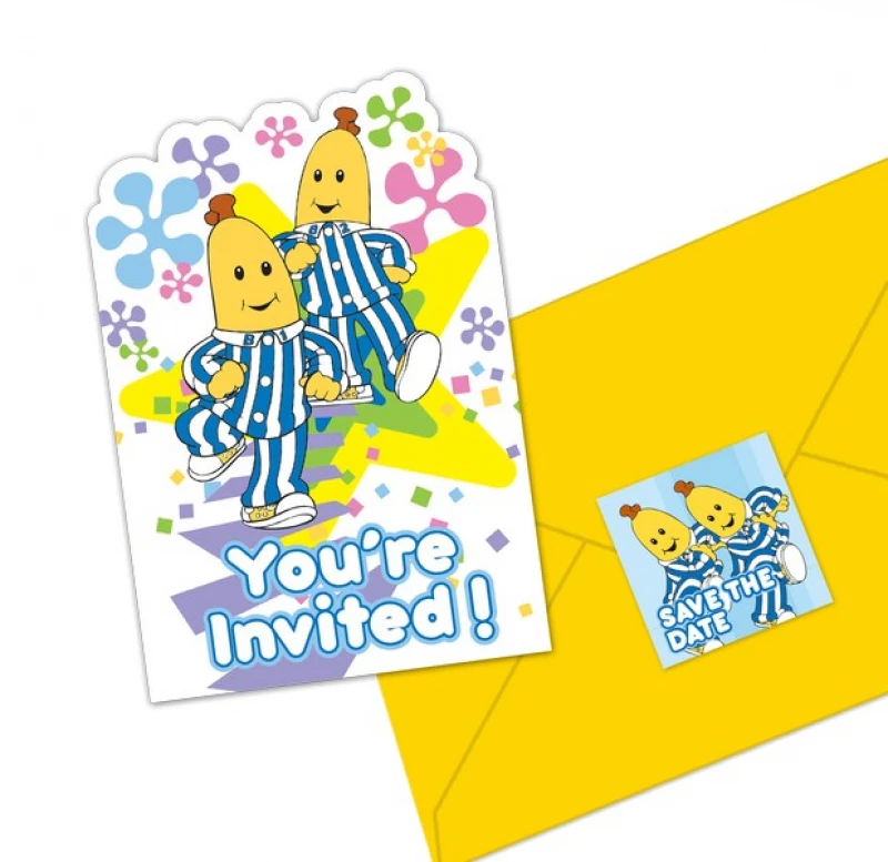 ABC Kids Bananas In Pyjamas Postcard Invitations With Envelopes 8 Pack 3 ABC Kids Bananas In Pyjamas Postcard Invitations With Envelopes 8 Pack