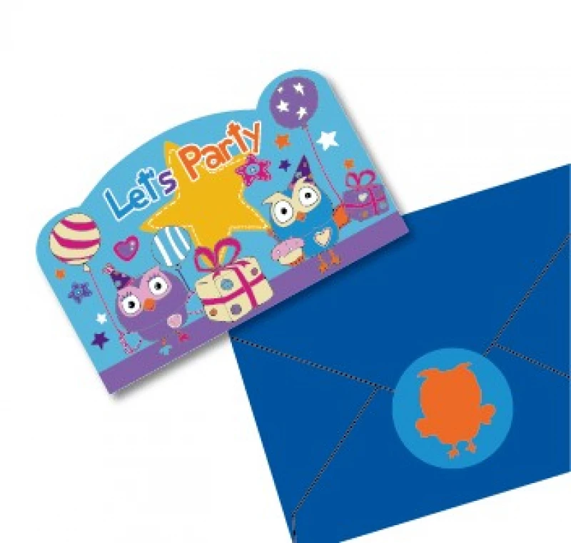 ABC Kids Giggle And Hoot Postcard Invitations With Envelopes 8 Pack 3 ABC Kids Giggle And Hoot Postcard Invitations With Envelopes 8 Pack