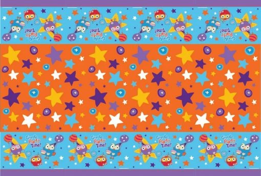ABC Kids Giggle And Hoot Plastic Tablecover 2.4m X 1.3m -Plush & Soft Toys Sales BA000037