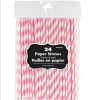 Amscan Party Supplies Paper Straws Pink 24 Pack -Plush & Soft Toys Sales BA000081