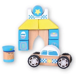 Discoveroo Snap - Blocks Police Car And Station 19pc