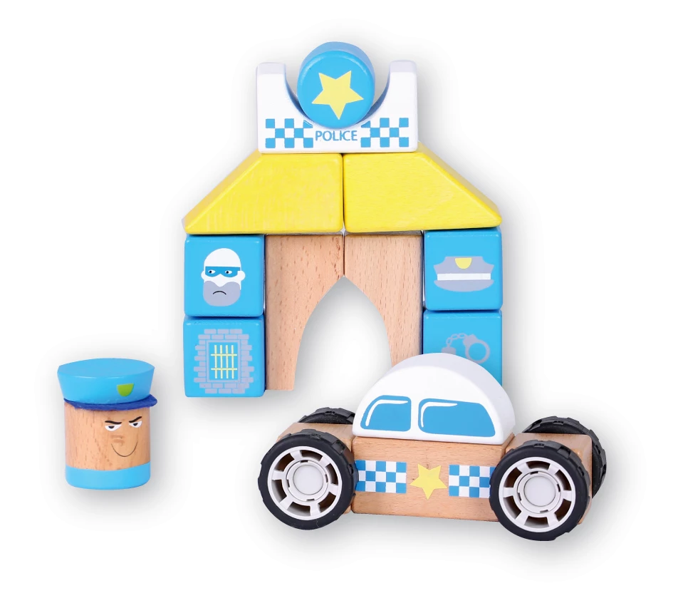 Discoveroo Snap - Blocks Police Car And Station 19pc 3 Discoveroo Snap - Blocks Police Car And Station 19pc