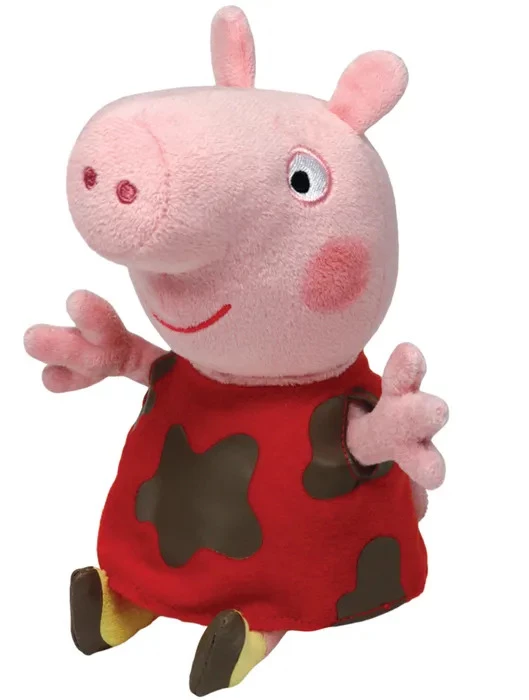 Peppa Pig Muddy Regular Beanie Plush Toy 15cm 3 Peppa Pig Muddy Regular Beanie Plush Toy 15cm