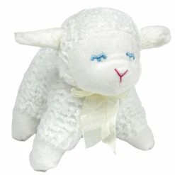 CA Australia Lambert Lamb Plush Toy With Rattle 19cm Cream