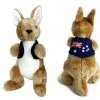 CA Australia Jumback Kangaroo W/Jacket Stuffed Animal Plush Toy 23cm -Plush & Soft Toys Sales CA000696