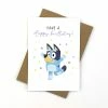 Starry Bluey Birthday Card 11cm X 15cm -Plush & Soft Toys Sales CB BL02
