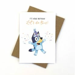 Bluey Let's Do This Birthday Card 11cm X 15cm
