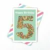 Candle Bark Creations 5 In Freckles Birthday Card -Plush & Soft Toys Sales CB FA005