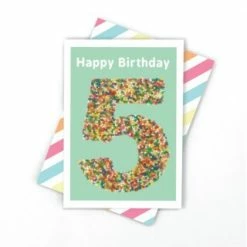 Candle Bark Creations 5 In Freckles Birthday Card