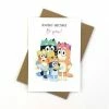 Candle Bark Creations Bluey Family Seasons Greetings Card -Plush & Soft Toys Sales CB XS68