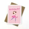 ABC Kids Play School Jemima Ballerina Birthday Girl Card 11cm X 15cm