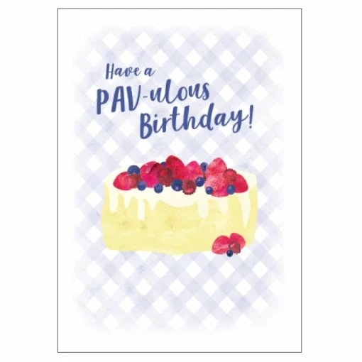 Candle Bark Creations Matilda's Milk Bar Classic Pav Birthday Card 11cm X 15cm -Plush & Soft Toys Sales CB000032