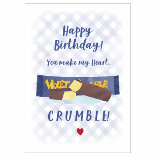 Candle Bark Creations Matilda's Milk Bar Violet Crumble Birthday Card 11cm X 15cm -Plush & Soft Toys Sales CB000038