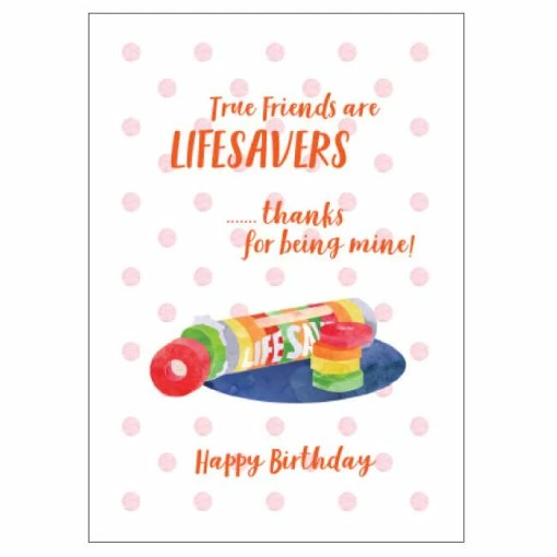 Candle Bark Creations Matilda's Milk Bar Lifesavers Birthday Card 11cm X 15cm -Plush & Soft Toys Sales CB000039