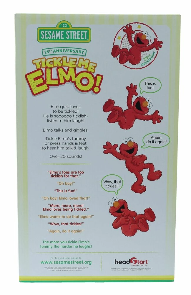 Sesame Street 25th Anniversary Tickle Me Elmo 6 Sesame Street 25th Anniversary Tickle Me Elmo - Image 4