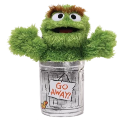 Sesame Street Oscar The Grouch Soft Plush Toy 28cm