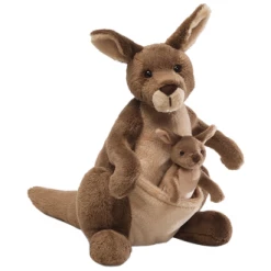 Gund Jirra The Kangaroo With Removeable Joey Premuim Plush Toy 23cm
