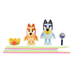 Bluey Queens Bingo & Bluey Figurines 2 Pack -Plush & Soft Toys Sales MO 13082 ROYAL 2