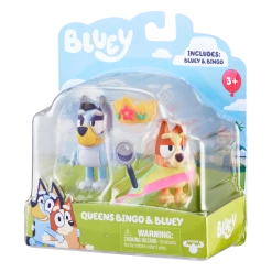 Bluey Queens Bingo & Bluey Figurines 2 Pack -Plush & Soft Toys Sales MO 13082 ROYAL 3