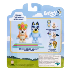 Bluey Queens Bingo & Bluey Figurines 2 Pack -Plush & Soft Toys Sales MO 13082 ROYAL 4