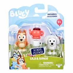 Bluey School Friends Tea Party With Lila & Bingo Figurines 2 Pack -Plush & Soft Toys Sales MO 17341 LILA 2