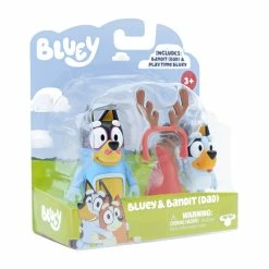 Bluey Figure 2 Pack Bluey & Bandit (Dad) -Plush & Soft Toys Sales MO 17527 BLUEYBANDIT 6