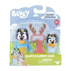 Bluey Figure 2 Pack Bluey & Bandit (Dad) -Plush & Soft Toys Sales MO 17527 BLUEYBANDIT 7