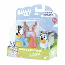 Bluey Figure 2 Pack Bluey & Bandit (Dad) -Plush & Soft Toys Sales MO 17527 BLUEYBANDIT 8