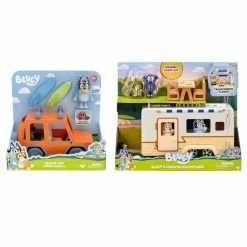 Bluey Campervan & 4WD Family Vehicle Playset Combo -Plush & Soft Toys Sales MO CAMPERPACK 3