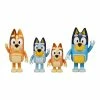 Bluey Heeler Family Mini Figures 7.5cm 4 Pack -Plush & Soft Toys Sales MO000005