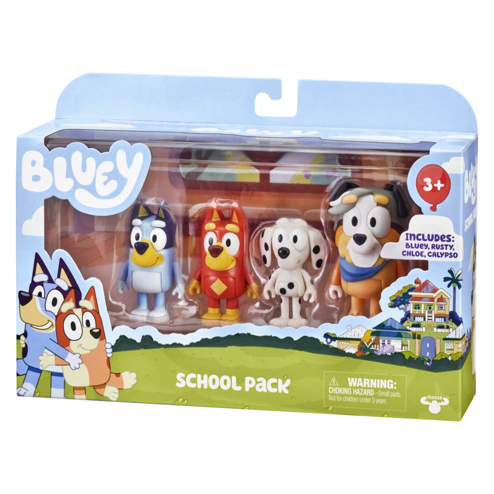 4-Pack Figurines: Bluey, Chloe, Calypso & Rusty 5 4-Pack Figurines: Bluey, Chloe, Calypso & Rusty - Image 3