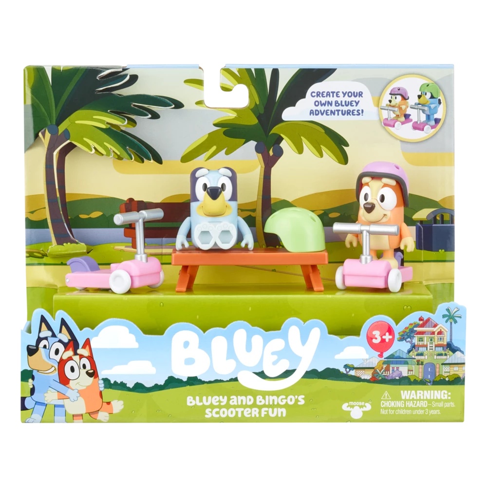 Scooter Time: Bluey & Bingo Figurines Season 4 Mini Vehicle Playset 5 Scooter Time: Bluey & Bingo Figurines Season 4 Mini Vehicle Playset - Image 3
