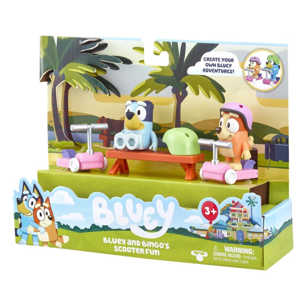 Scooter Time: Bluey & Bingo Figurines Season 4 Mini Vehicle Playset 6 Scooter Time: Bluey & Bingo Figurines Season 4 Mini Vehicle Playset - Image 4