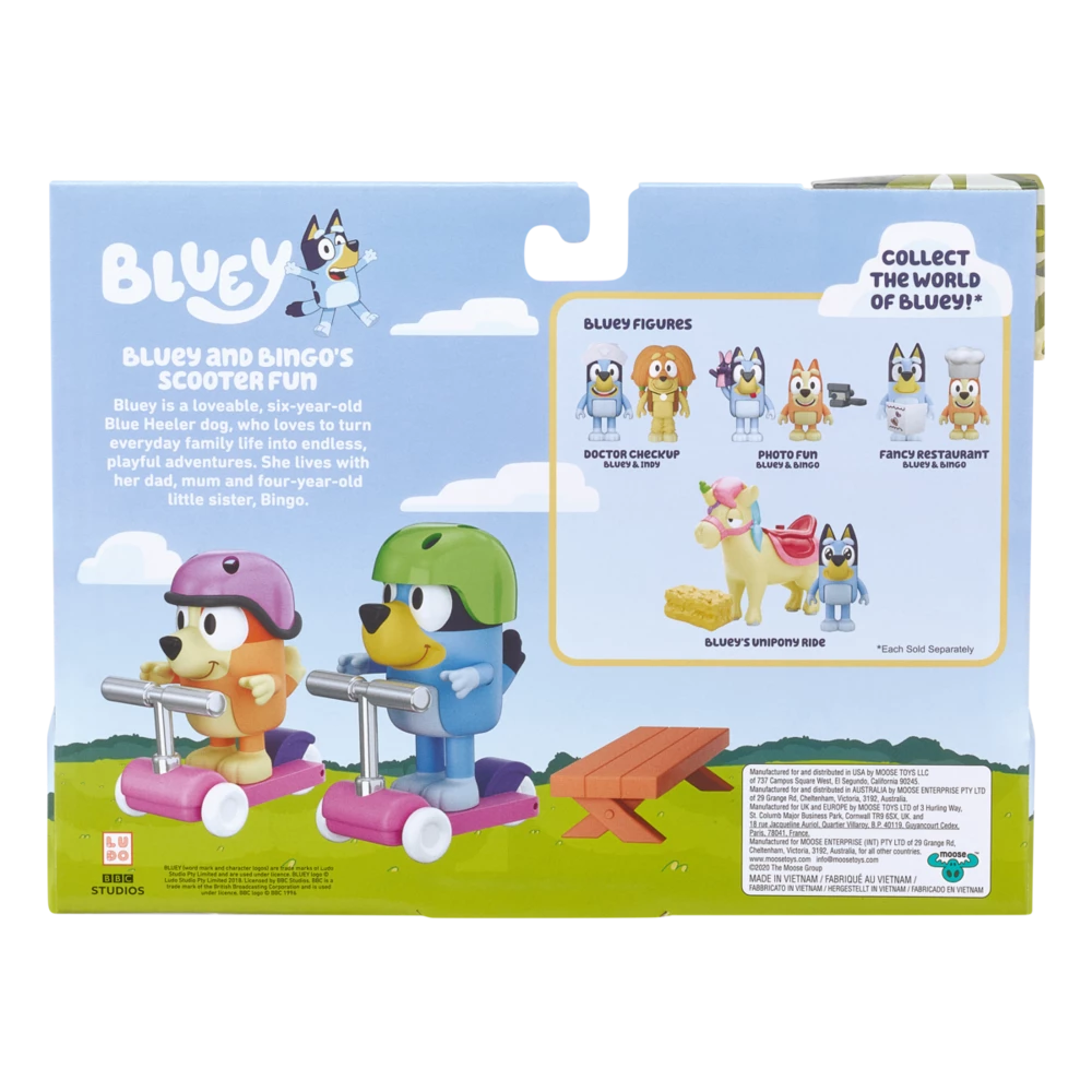 Scooter Time: Bluey & Bingo Figurines Season 4 Mini Vehicle Playset 8 Scooter Time: Bluey & Bingo Figurines Season 4 Mini Vehicle Playset - Image 6