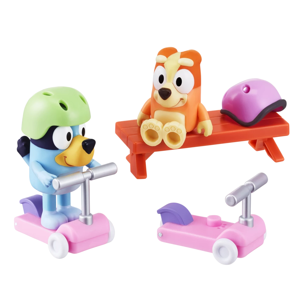 Scooter Time: Bluey & Bingo Figurines Season 4 Mini Vehicle Playset 3 Scooter Time: Bluey & Bingo Figurines Season 4 Mini Vehicle Playset